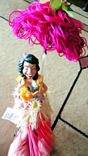 NWT Katherine's Collection 6" Hula Girl Figure New with Tag Handmade Collectible