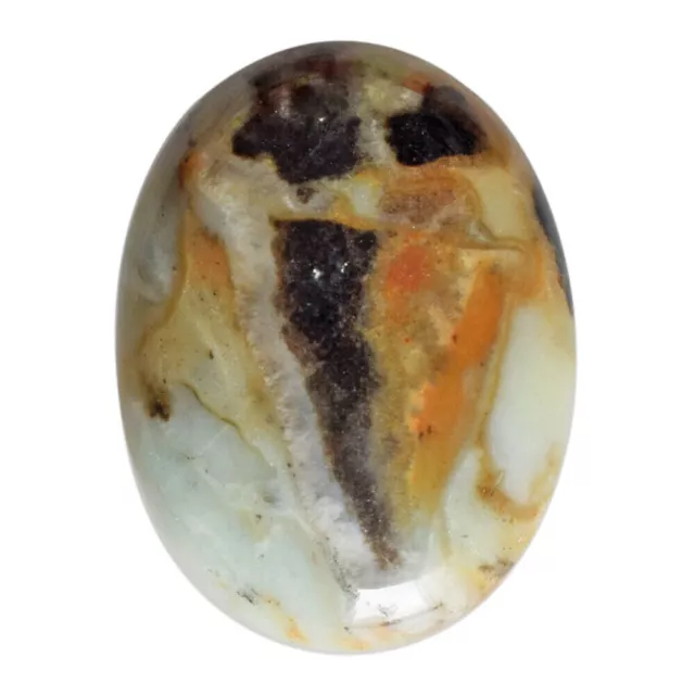 Cabochon ovale naturel non traité Aqua Agate Loose Gemstone d’Amérique 80...