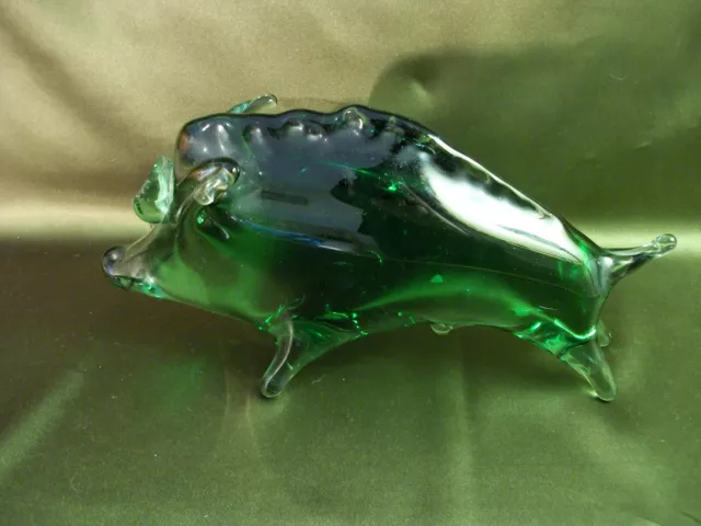 4M105 Boar, murano glass, Kiev art glass factory, USSR