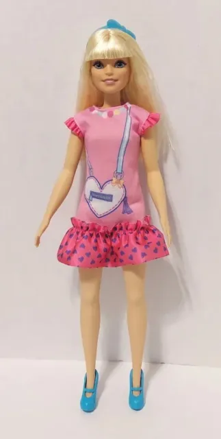 NICE! Preschool 2022 My First Barbie Doll 13.5" tall. Malibu, Blonde Hair