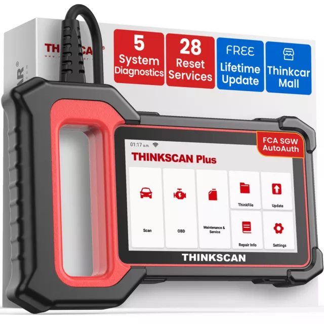 THINKSCAN PLUS S4 Automotive OBD2 Scanner 5 System Car Diagnostic Tool ABS SRS