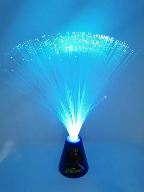 Spiderman Ampoule LED En Fibra ottica, Lumière Nuit De Table de Chevet Enfants