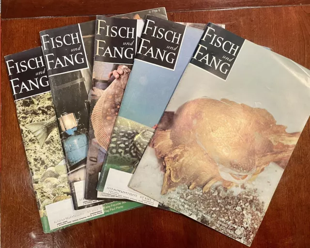 Rarität Fisch u. Fang  Zeitschrift Jahrgang 1980, 50 Jahre Alt für Sammler 5Stck