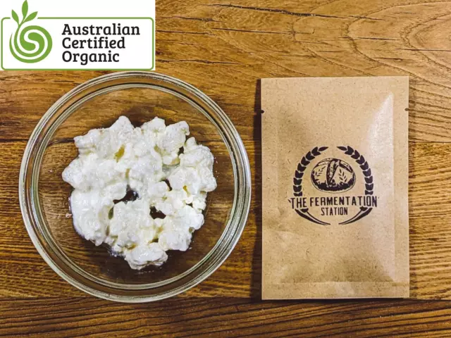 Certified Organic Milk Kefir Grains - 2Tsp - Free Post