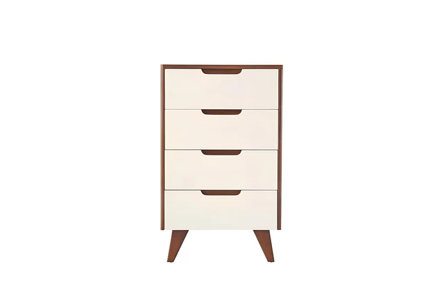 CorLiving Boston Commode haute moderne à 5 tiroirs en bois d'ingénierie CorLiving Boston Commode haute moderne à 5 tiroirs en bois d'ingénierie