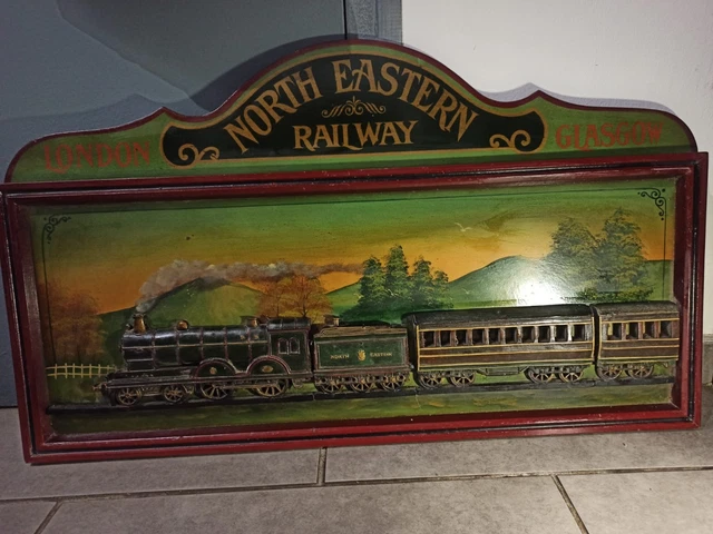 GRAND TABLEAU COUNTRY Corner, RAIL WAY LONDON GLASGOW 92,5 x 55 EUR 174,65 - FR