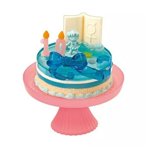 Re-Ment Sailor Moon Crystal Birthday Cake Figure, Sailor Mercury