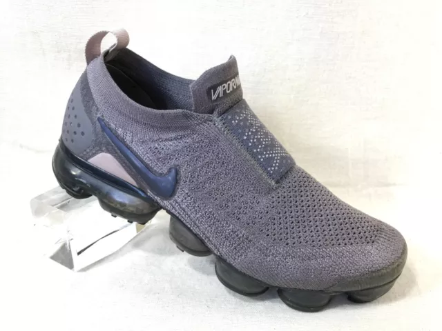 Nike Air Vapormax Flyknit Moc 2 Gunsmoke Grey Blue Women’s 8.5 Running Sneaker