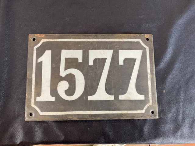 Plaque De Rue Émaillée Numéro 27 – Bleu – Vintage 10x15 Cm – Intérieur/Extérieur
