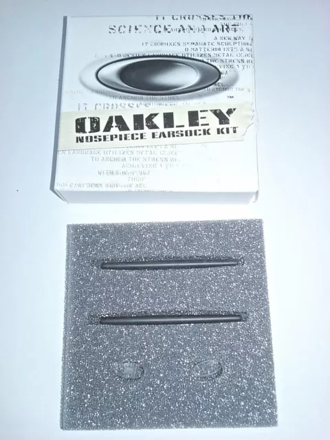 KIT de chaussette d'oreille pour nez OAKLEY original. Jacknive, Hllwpnt, bobine noire NEUF