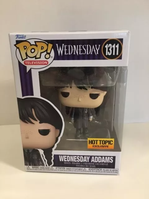 Funko Pop WEDNESDAY ADDAMS IN SCHOOL UNIFORM METALLIC Hot Topic Exclusive 1311