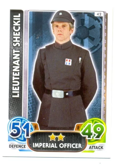 Topps 2015 Star Wars Force Attax - Force Awakens # 42 - Lieutentant Sheckil