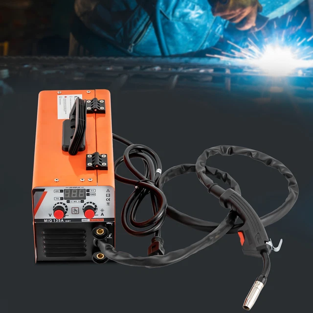 135A  110V Flux Core MIG Welder Inverter Lift TIG ARC MIG 3-in-1 Welding Machine