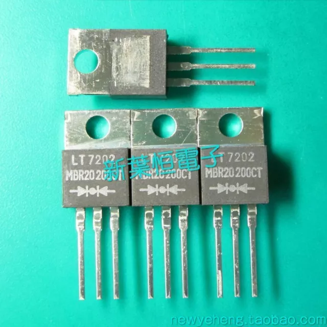 5PCS MBR20100CT 20A 100V Schottky Rectifier TO-220 NEW