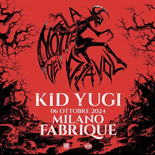 Biglietti concerto KID YUGI - 06 Ottobre 2024 - Milano Fabrique - Posto Unico