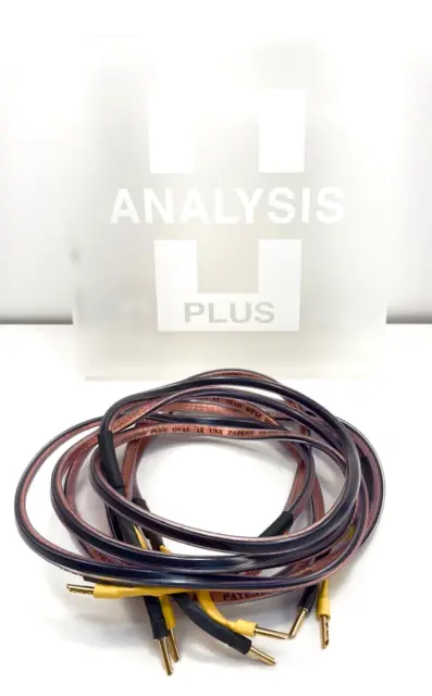 Analysis Plus Oval 12 Speaker Cables 8 Ft Stereo Pair - $270 List