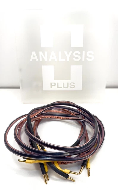 Analysis Plus Oval 12 Speaker Cables 8 Ft Stereo Pair - $270 List Analysis Plus Oval 12 Speaker Cables 8 Ft Stereo Pair - $270 List