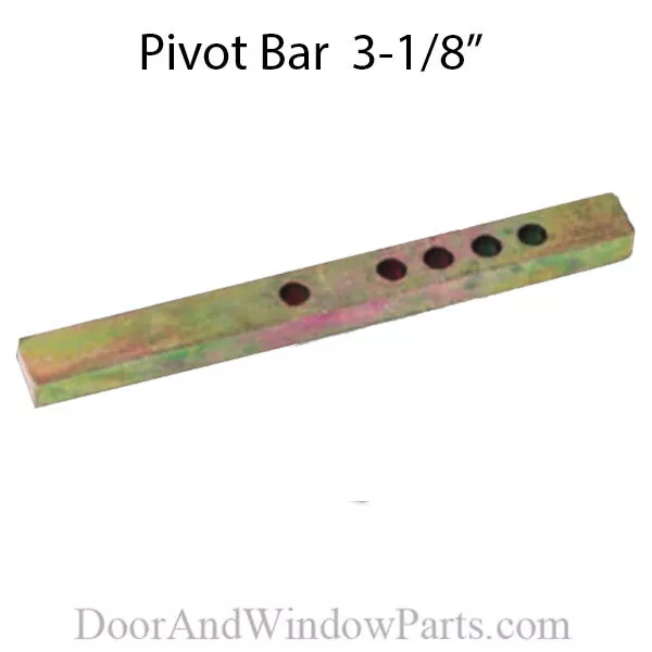 Pivot Bar 3-1/8 Inch, 5 holes, Straight - Yellow  Zinc