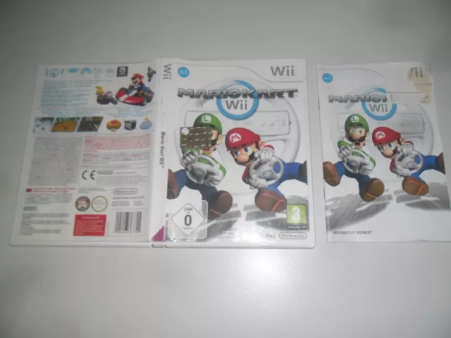 Wii Mario Kart Wio Custodia Vuota 2009 Buone Condizioni Originale Raro