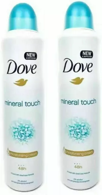 Dove Mineral Touch Deodorant Spray For Women 300ml Each Pack Of 2