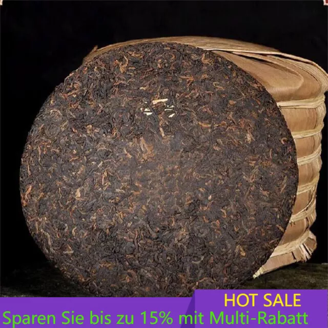 Puer Tea 357g Yunnan Premium-Puerh Schwarzer Tee Qizi Hochgebirge Puer Teekuchen