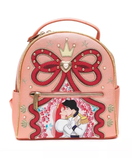 Danielle Nicole Disney Little Mermaid Ariel And Eric Wedding Mini Backpack NWT