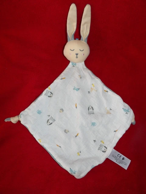 Doudou Kiabi Lapin Lange Rose Blanc Chien Herisson Carotte Chien Herisson