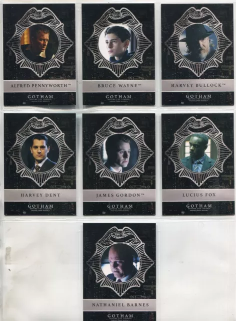 Gotham Season 2 Complete New Day Dark Knight Chase Card Set ND1-7