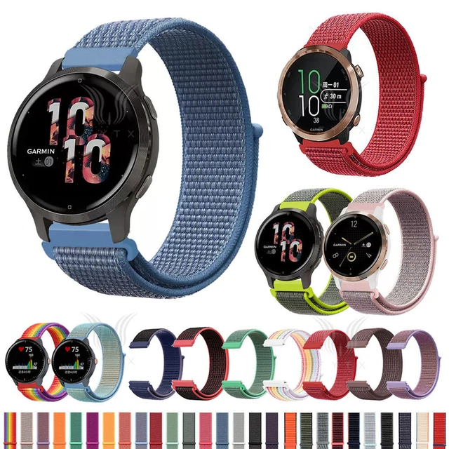 Per Garmin vivoactive 3 Vivomove Forerunner 255 Venu cinturino sportivo ad anello in nylon