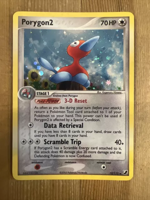 Porygon2 - 12/115 - Holo - EX Unseen Forces - Pokemon NM