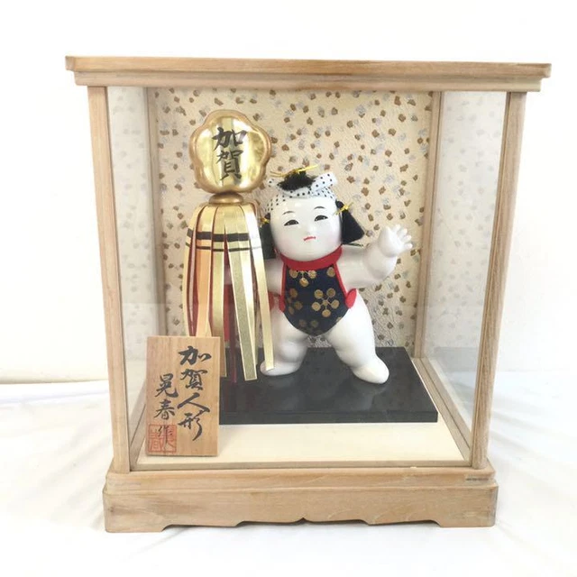 Kaga Doll Kitanro Statue Width 24.5cm Ohashi Japanese Figure Culture wth Case