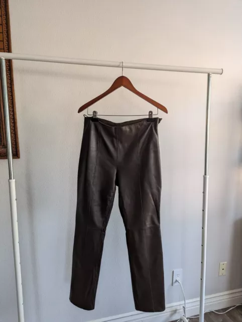 Leather Pants - Dark Brown