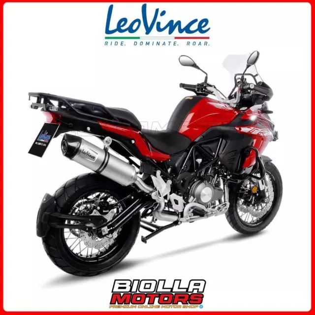 14281E Scarico Leovince Benelli Trk 502 X 500 2022 - Lv One Evo Stainless Steel