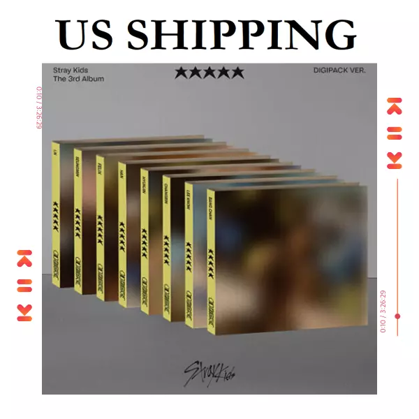 *US SHIPPING STRAY KIDS [5-STAR FIVE STAR] [LEE KNOW Ver.] DIGIPACK Ver. Album