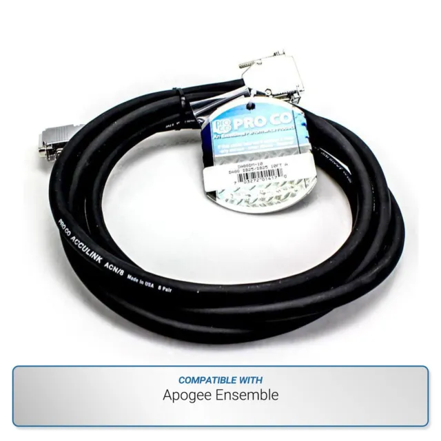 Pro Co 10ft 8-Channel DB25 to DB25 Analog Snake for Apogee Ensemble