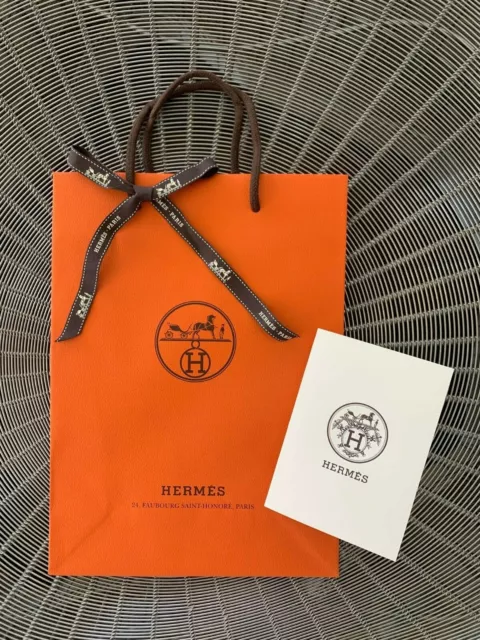 Authentic HERMES Box, Shopping Bag and Ribbon - and receipt