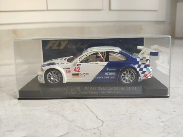 Slot car Scalextric Fly 88001 BMW M3 GTR ALMS Petit Le Mans 2001 A 284