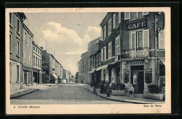 CPA Etain, Rue de Metz 1952