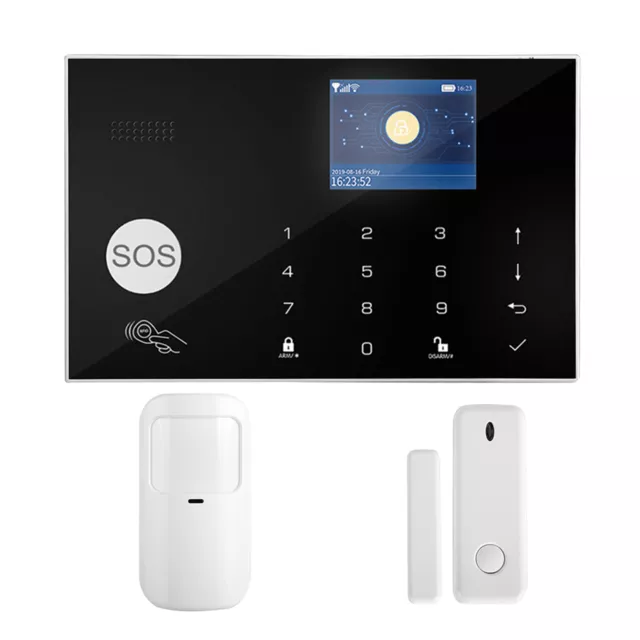 2.4in TFT Color Screen APP Remote Control WiFi+GSM Burglar Alarm Support For