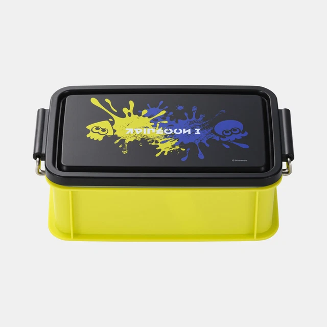 Nintendo Tokyo Lunch Box Splatoon 3 Black, Yellow Polystyren Shipping from Japan