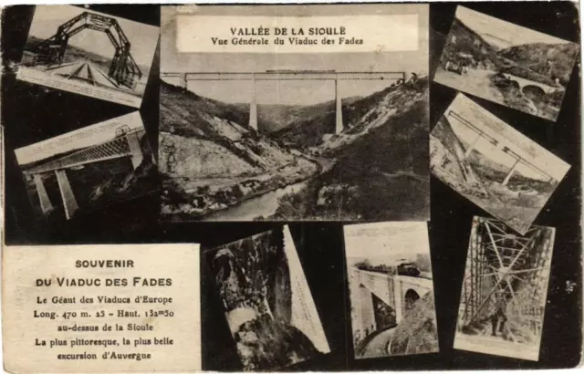 CPA SIOULE Valley - General view of the FADES Viaduct (222121)