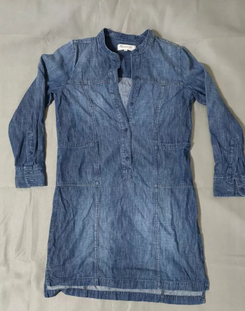 Madewell Denim Blue Downshift Shirtdress Sixe XS J. Crew