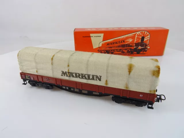 Märklin 4517 Planewagen 4-achsig (II) gebraucht mit roter Originalverpackung