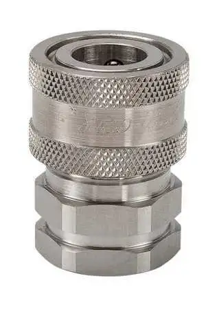 Snap-Tite Svhc8-8Fv Hydraulic Quick Connect Hose Coupling, 316 Stainless Steel