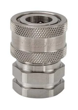 Snap-Tite Svhc8-8Fv Hydraulic Quick Connect Hose Coupling, 316 Stainless Steel