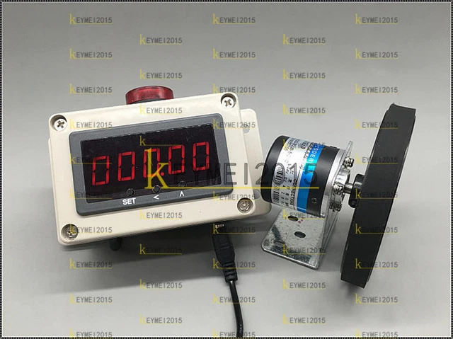 Encoder Rotativo Con Ruota – Conta Metri Digitale Elettronico, 100 Impulsi Per Giro, Misura Lunghezza Industriale