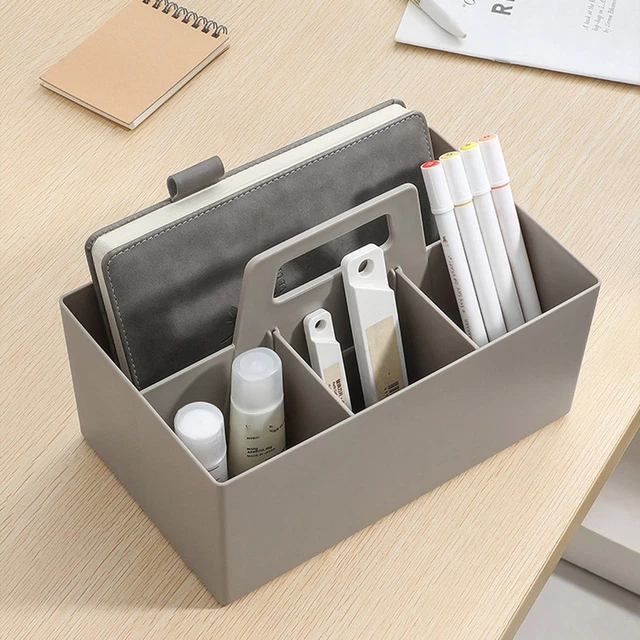 STORAGE BOX WITH Compartments Handle Compartmented Container Adjustable ...