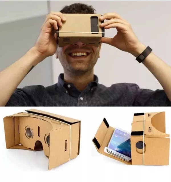 X2 Cardboard 3D VR Virtual Reality Google Headset Movie Games Glasses for Phones 2