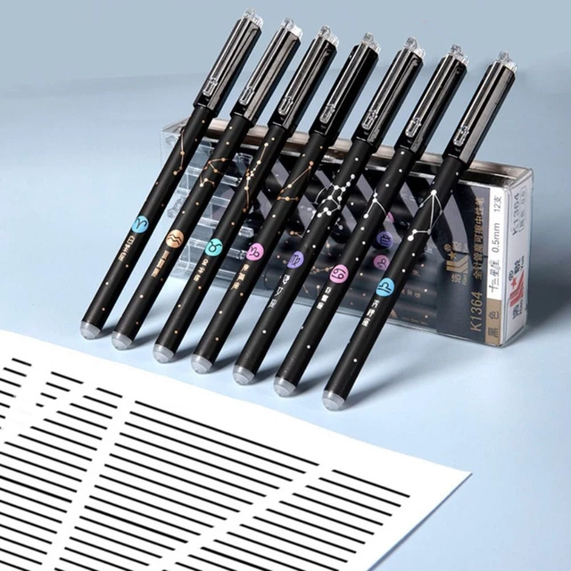 0.5mm Students Gift Neutral Pen Erasable Pen Gel Pen 12 Constellation Pen