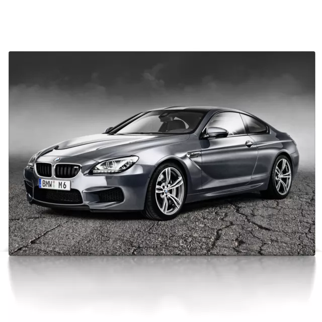 BMW M6 Coupe - Poster oder Leinwandbild auf Keilrahmen, Auto Wandbild xxl